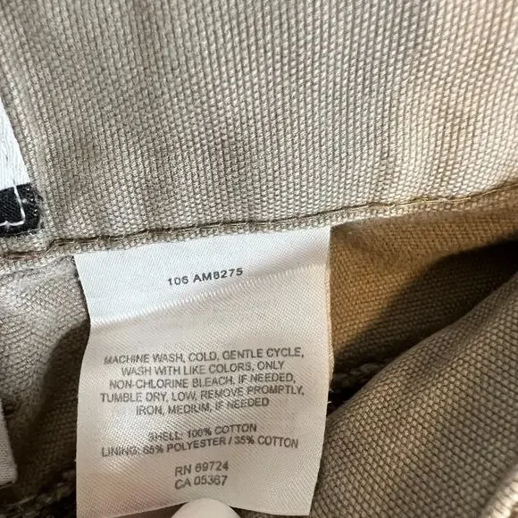 Columbia Pants‎ Mens 36 Beige Chino Cargo Carpenter Utility Chino Pants Outdoors - Picture 9 of 15